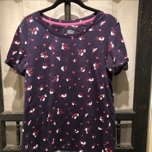 Joules Clothing, women’s navy and floral tee NWT